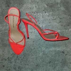 Jean-Michel Cazabat neon pink heels
